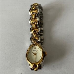 Seiko Gold and Silver Women's Link Bracelet Watch